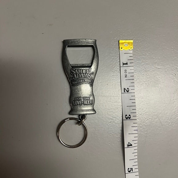 SAM ADAMS BOSTON LAGER KEY CHAIN BOTTLE OPENER FREE SHIPPING - Picture 2 of 2